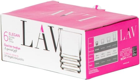 LAV Elegan 6'lı Likör Bardağı