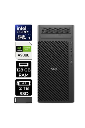 Pro Max T2 Core Ultra 7 265K RTX 2000 Ada 16GB 128GB RAM 2TB SSD Win11 Pro FCT22507P429 Masaüstü İş İstasyonu + PER4 USB Bellek