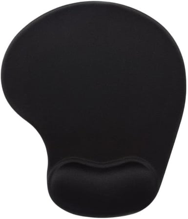 SoftRest Siyah Mouse Pad – Bilek Destekli, Dayanıklı Ergonomik Tasarım