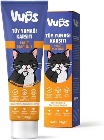 Tüy Yumağı Karşıtı Kedi Malt Macunu 100 gr