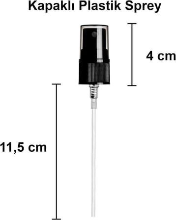 100 ml Siyah Spreyli Amber Cam Şişe 100 cc Sızdırmaz Kapaklı Fısfıs Kahverengi Cam Şişe 6 Adet
