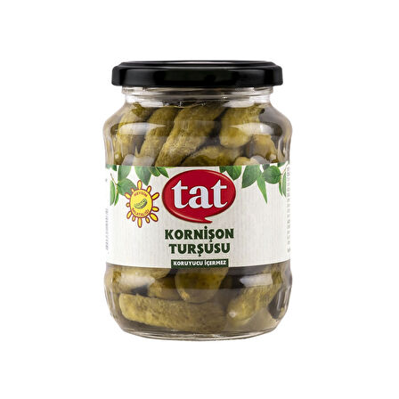 Tat Kornişon Turşu 680 gr Cam x 3 Adet