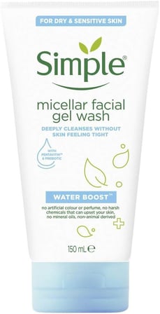 Water Boost Micellar Yüz Temizleme Jeli Nemlenmiş ve Ferah Bir Cilt için, 150 ml