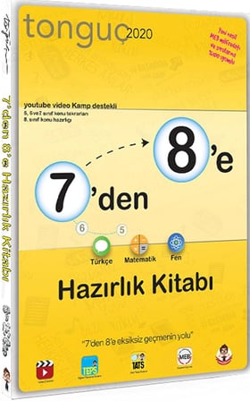 7'den 8'e Hazırlık Kitabı Türkçe Matematik Fen Bilimleri