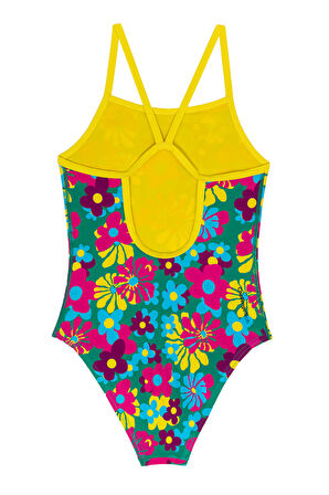 Slazenger Thin Strap Çocuk  Çiçekli Mayo