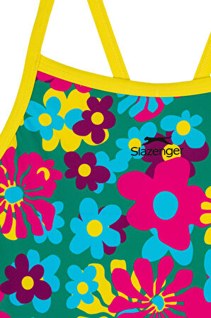 Slazenger Thin Strap Çocuk  Çiçekli Mayo