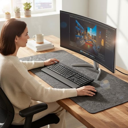 120x60 cm Mouse Pad Masa Koruyucu Büyük Keçe Oyuncu Matı 3mm Koyu Gri Renk Farklı Ölçüler İçin Mağazamıza bakınız. Büyük Boylarda L-XL-XXL Ölçülerde Lütfen Masa Ölçünüzü Kontrol Ederek Seçiniz.