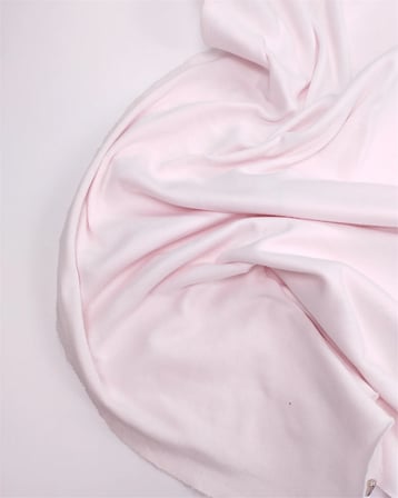 Uçuk Tatlı Pembe Renkte Yumuşacık Esnek İnterlok Örme Kumaş Hırkalık & Elbiselik 160x175cm