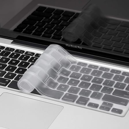 MacBook Klavye Koruyucu US ANSI – Air A1369 A1466 &amp; Pro A1278 A1425 A1502 A1286 A1398 Uyumlu – Amerikan İngilizce Düz Enter – İnce Silikon Şeffaf