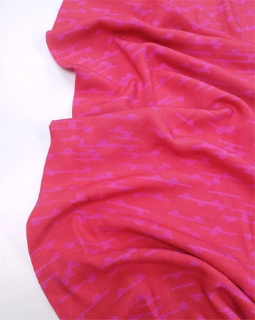 Kırmızı Pembe Renklerde İnce Tiril Tiril Dökğümlü Pamuk Viskon Kumaş Elbiselik & Gömleklik En: 145cm