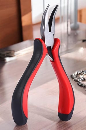 Profesyonel Mini Eğri Kargaburun Takı Pensesi 12 cm, 720833