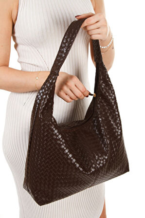 Kadın Salaş Büyük Dream Acı Kahverengi Omuz ve Tote Çanta