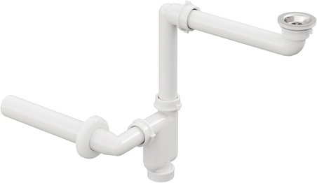 Comfort Yer Kazandıran Lavabo Sifonu ve Süzgeç - 2 Parça, Kolay Temizlenir, Ayarlanabilir Koku Önleyici Gider Borulu - 32 mm-Süzgeç Dahil