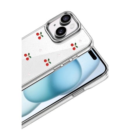 Apple iPhone 14 Fiyonk Desenli Kapak - Desen 9