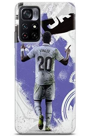 Xiaomi Poco M4 Pro 5G uyumlu Futbol 4 Darbe Emici Vinicius Jr