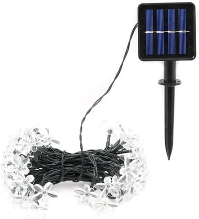 30 Ledli Solar Çiçekli Günışığı Bahçe Aydınlatma Dekorasyon Güneş Enerjili 1430