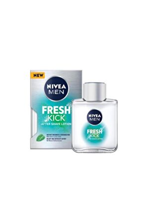 Nivea Men Erkek Tıraş Sonrası Losyon Cool Kick Fresh 100ml, Kaktüs Suyu, Nane Özleri, Serinleten Ferahlık