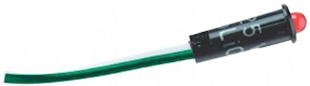Led, 12-24V/5mA. Led montaj Ø 4.3mm Kırmızı