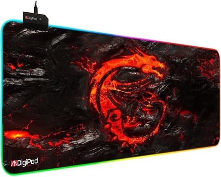 Digipod Rgb Oyuncu Mousepad Rgb 70 x 30 Gaming Oyuncu Mouse Pad Kaymaz Taban 4mm DRAGON