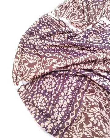Kahve Mor Haki İnce Yumuşak Bürümcüklü Jarse Kumaş Elbiselik & Bluzluk 150x300cm