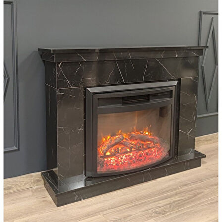 Dlc 1165 Ceningan 1800 Watt Mermer Desenli Dekoratif Elektrikli Şömine