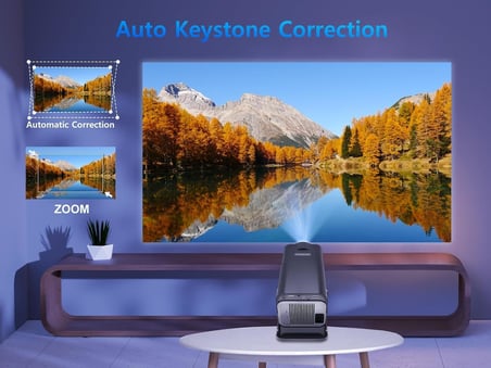 Magcubic HY320 Mini Projektör, 4K ve 1080P Destekli, WiFi ile Ekran Yansıtma, Android, Taşınabilir LED Ev Sineması