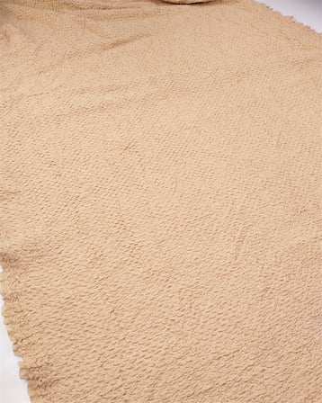 Sütlü Kahve Somon Arası Bürümcüklü Waffel Jarse Kumaş Elbiselik & Bluzluk 120x275cm