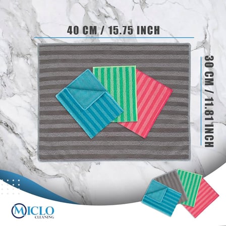 | Ekonomik Paket, Yağ &amp; Kir Sökücü, İz Bırakmaz, Ekstra Emici, Hızlı Kuruyan Mikrofiber Temizlik Bezi, Mutfak, Banyo, Ofis, Kafe, Otel, Mağaza, Araba 4’lü Paket