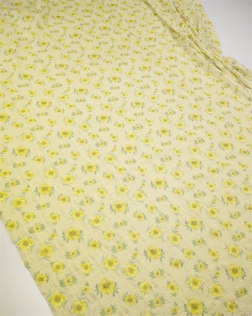 Sarı Yeşil İnce Yumuşak Bürümcüklü Jarse Kumaş Elbiselik & Bluzluk 110x130cm