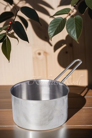 14 Cm Paslanmaz Çelik Kaçerola Sütlük Mini Yumurta Haşlama Tavası Gümüş, 7480000717447