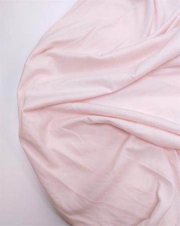 Uçuk Toz Pembe Renkte Esnek Yumuşak Pamuklu Süprem Penye Kumaş Tişörtlük & Elbiselik En: 140cm