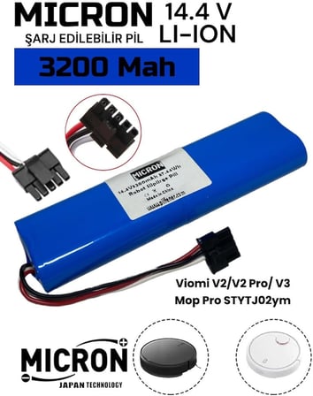 Mi Mop Pro Stytj02ym / V2 Pro/ V3 Uyumlu 14.4v 3200 Mah Robot Süpürge Pili