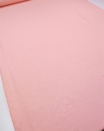 Açık Pembe İle Somon Arası Renkte İnce Yumuşak Flamlı Süprem Penye Kumaş Tişörtlük & Elbiselik En: 180cm