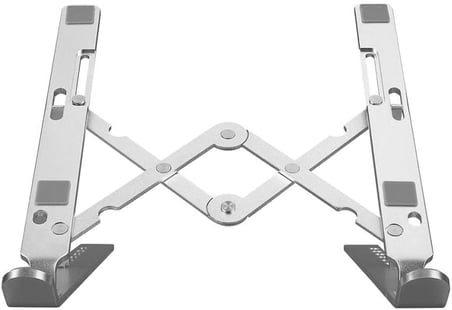 AS-70 7 Kademeli Alüminyum Taşınabilir Laptop Notebook Tablet Standı Katlanabilir Portatif Macbook Metal Stant 10 inç-16 inç uyumlu