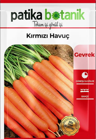 2000 Adet Kırmızı Havuç Tohumu