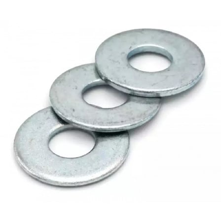 Demir Pul DIN 125 Galvaniz Kaplama Civata Vida Pulu 50 Adet (M8 mm)