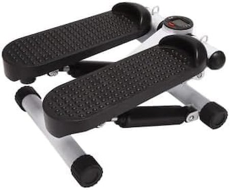 İpli Fitness Stepper Egzersiz Aleti Total Body Twister Crosstep Step Siyah