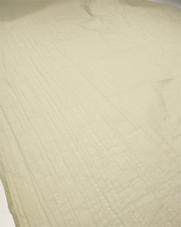 Açık Zeytin Yeşili Renkte İnce Hafif Hışırtılı Gofreli Paraşüt Kumaş Elbiselik & Bluzluk En: 120cm