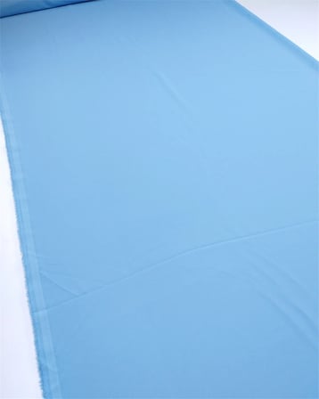 Açık Mavi Renkte 175gr/M2 Dökümlü Yumuşak Varna Krep Kumaş Elbiselik & Bluzluk 150x225cm