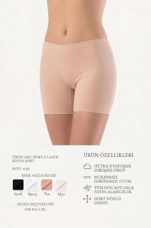 LAZER KESİM BOXER KADIN 1055