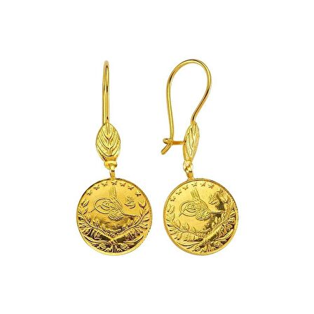Bilezikhane Reşat Küpe Yapraklı 4.65 Gram 22 Ayar Altın