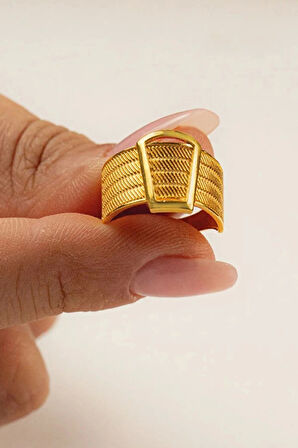 22 Ayar Hasır Altın Yüzük