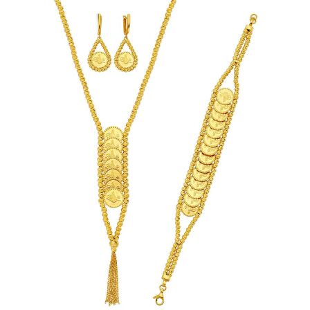 Bilezikhane 22 Ayar turalı dorikalı set 50 gram