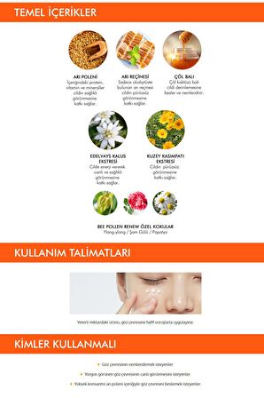 Missha Bee Pollen Yaşlanma Karşıtı-Aydınlatıcı Bitki Özleri Parabensiz Tüm Yaşlar Göz Çevresi Sprey 10 ml 