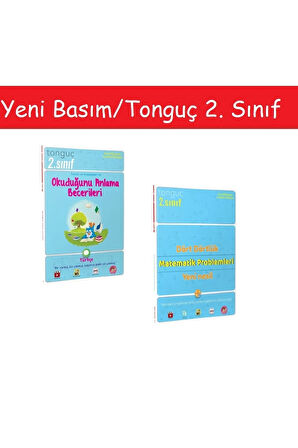 Tonguç 2. Sınıf Türkçe Okuduğunu Anlama Becerileri & 2. Sınıf Dört Dörtlük Yeni Nesil Matematik Prob