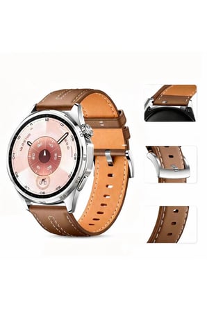 Huawei Watch Gt2 Gt2e Gt3 Gt4 Gt 5 Gt6 Gt7 Pro Se Elite 46mm Uyumlu 22mm Dikişli Deri Kordon