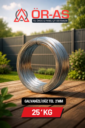 Galvanizli Tel - 25 Kg -2mm Bağlama Teli Paslanma Yapmaz