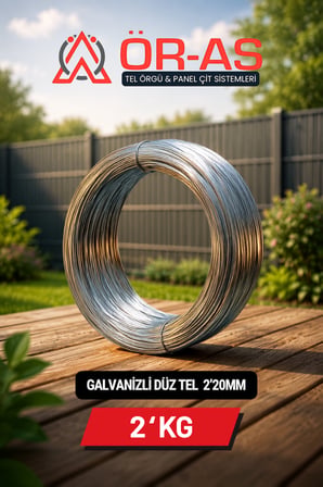 Galvanizli Tel - 2 Kg - 2.20 mm Bağlama Teli Paslanma Yapmaz
