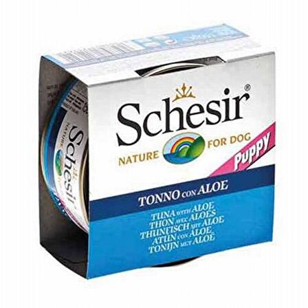 Schesir Ton Balıklı ve Aloeveralı Yavru Köpek Konservesi 6x150 Gr 