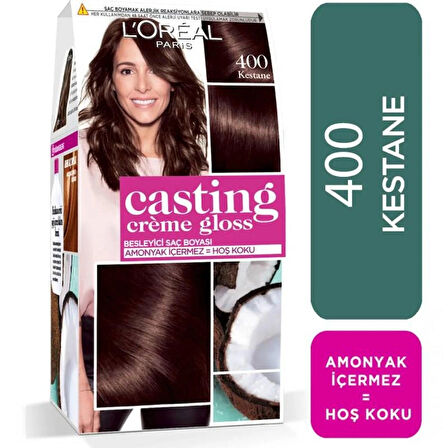 Loreal Paris Casting Creme Gloss Saç Boyası 400 Kestane